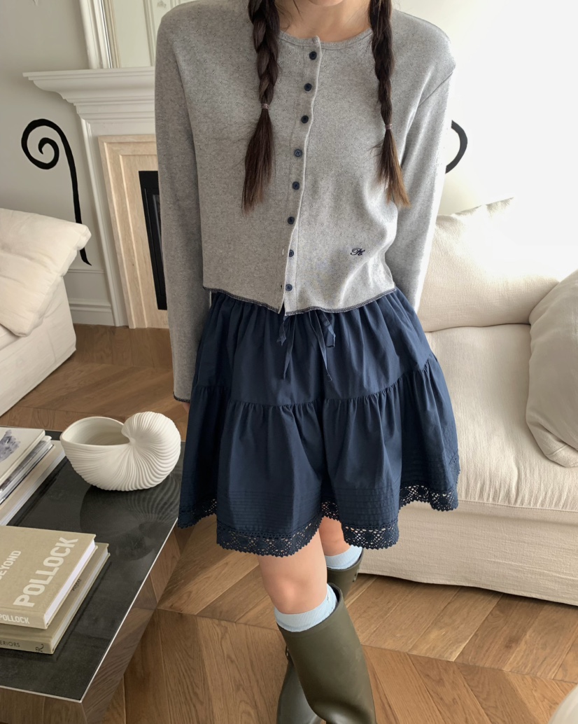 PEBBLE韓國㊣直郵東大門代購女裝新款熱賣時尚推薦休閑短裙PEBBLE/LAYER短裙