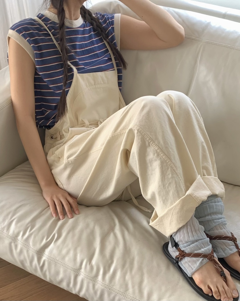 PEBBLE韓國直郵㊣女裝新品人氣推薦時尚25春夏休閑吊帶背心PEBBLE/LAYER吊帶/背心