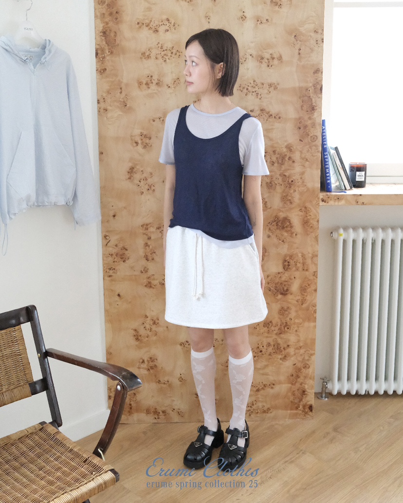 ERUME韓國㊣直郵東大門代購女裝新品25春夏休閑推薦時尚短裙ERUME短裙