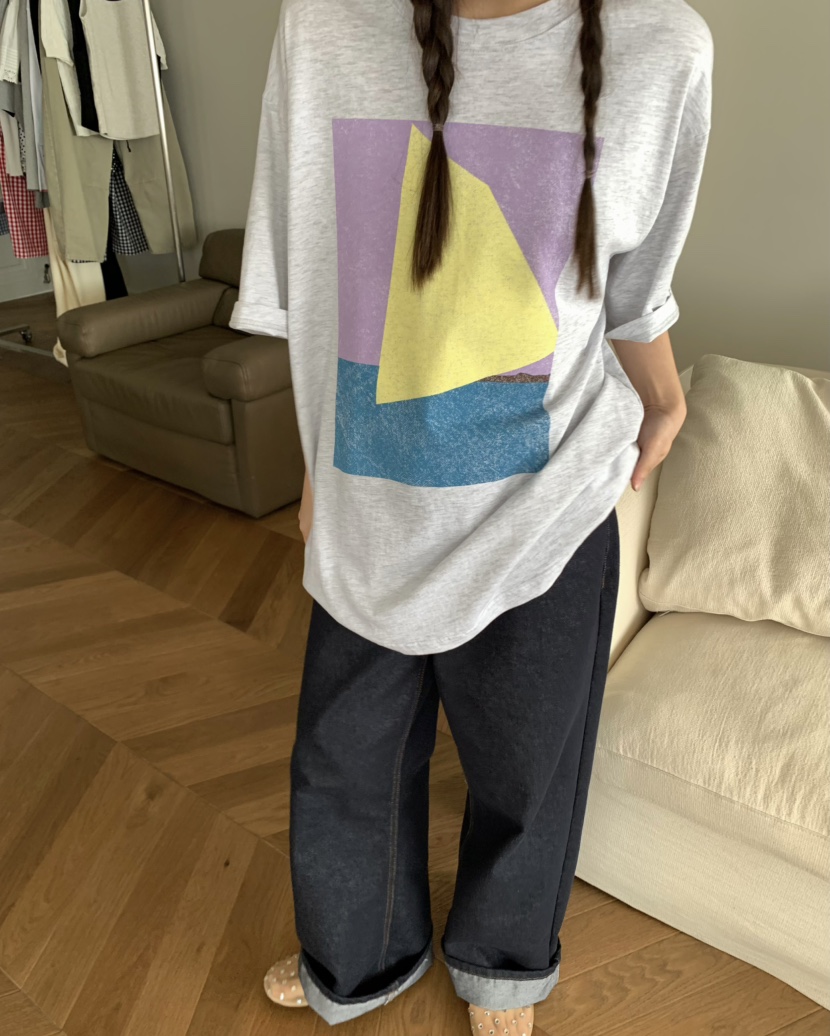 PEBBLE韓國直郵㊣東大門實拍女裝新品休閑推薦25春夏人氣T恤PEBBLE/LAYERT恤