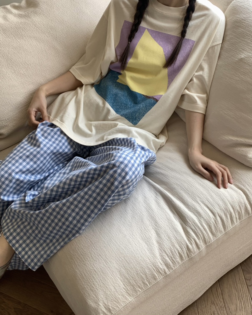PEBBLE韓國直郵㊣東大門實拍女裝新品休閑推薦25春夏人氣T恤PEBBLE/LAYERT恤