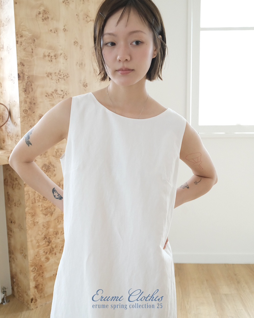 ERUME直郵韓國代購㊣女裝新款休閑時尚推薦熱賣25春夏連衣裙亞麻ERUME連衣裙