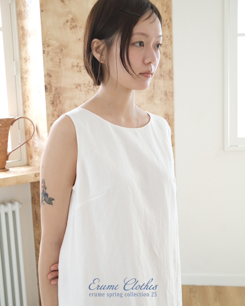 ERUME直郵韓國代購㊣女裝新款休閑時尚推薦熱賣25春夏連衣裙亞麻ERUME連衣裙