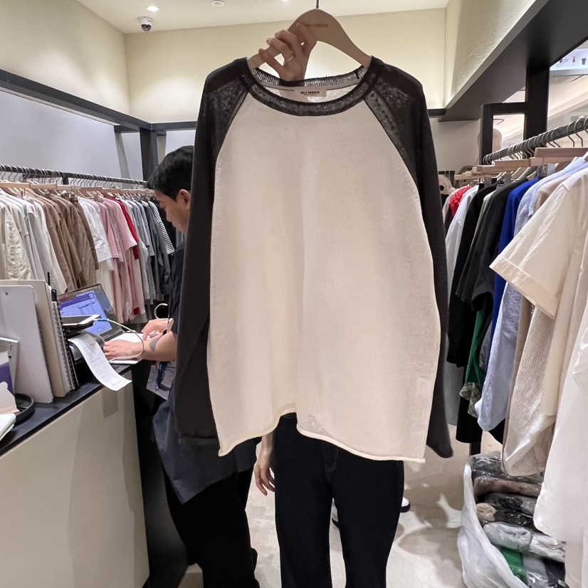 SELF SERVICE韓國㊣直郵東大門代購女裝新品時尚25春夏針織衫SELF SERVICE針織衫圖色2