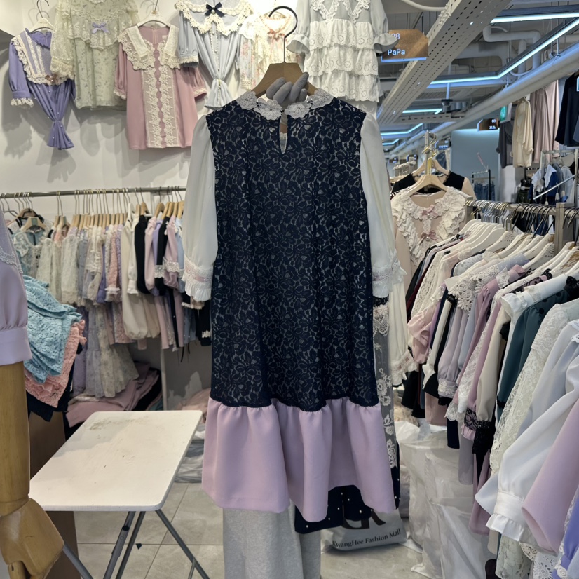 PAPA韓國直郵㊣東大門實拍女裝新款25春夏人氣推薦時尚連衣裙PAPA連衣裙