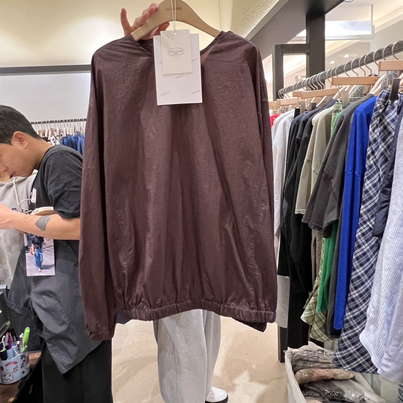 SELF SERVICE直郵韓國代購㊣女裝新品人氣熱賣時尚襯衫蕾絲衫SELF SERVICE襯衫/蕾絲衫圖色3