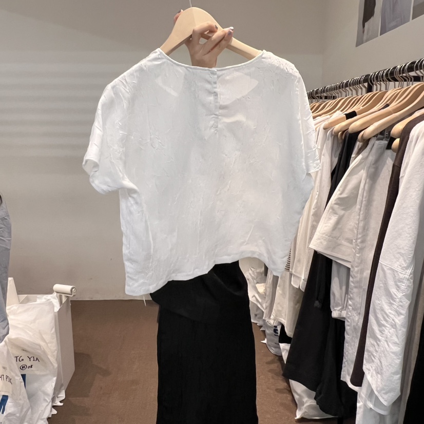 OBJECT韓國直郵㊣女裝新款熱賣人氣休閑25春夏時尚襯衫蕾絲衫OBJECT襯衫/蕾絲衫