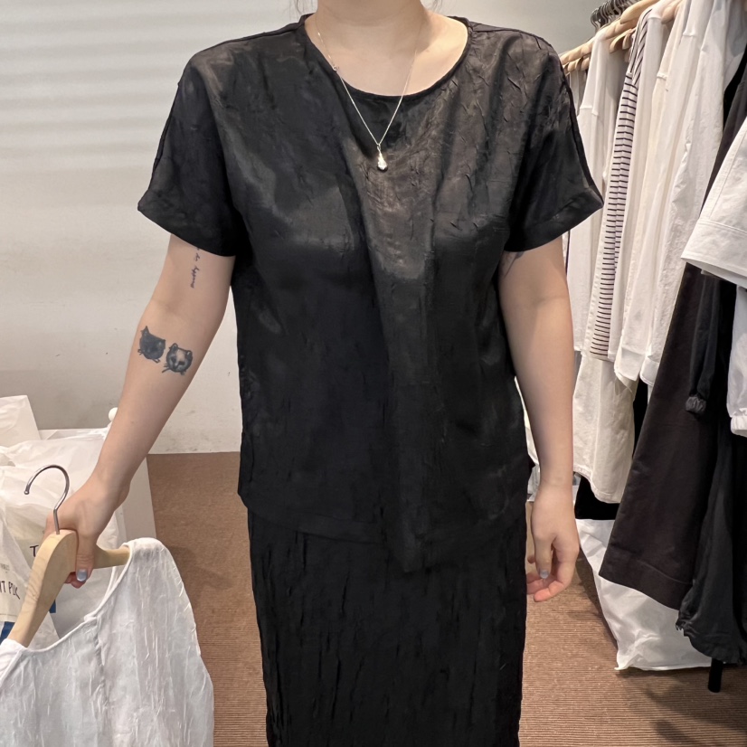 OBJECT韓國直郵㊣女裝新款熱賣人氣休閑25春夏時尚襯衫蕾絲衫OBJECT襯衫/蕾絲衫圖色2