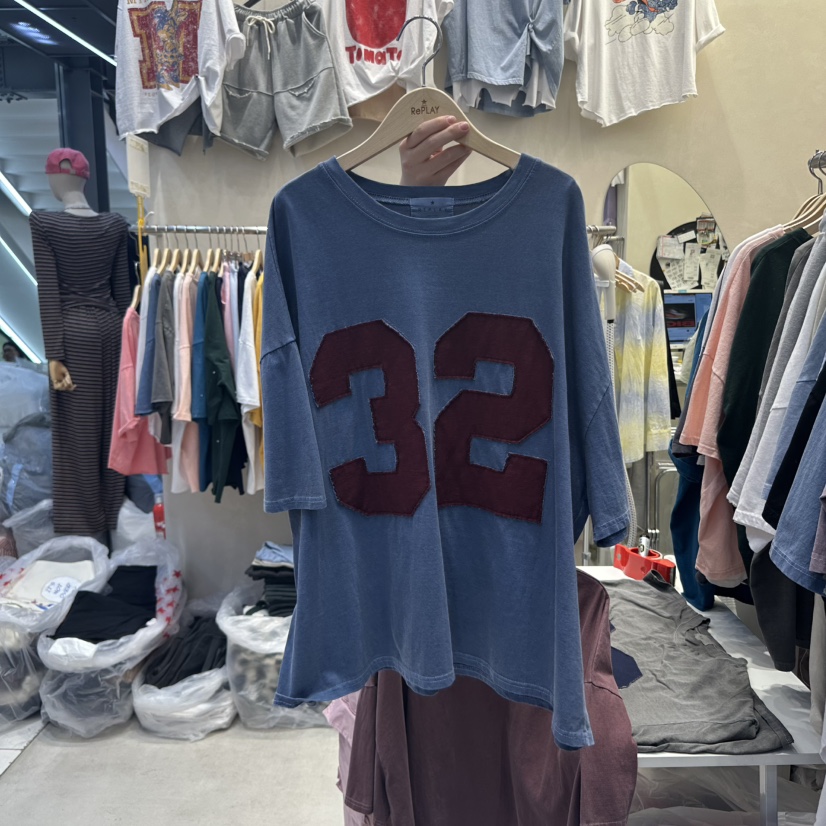 REPLAY韓國㊣直郵東大門代購女裝新品休閑熱賣人氣推薦25春夏T恤REPLAYT恤圖色2