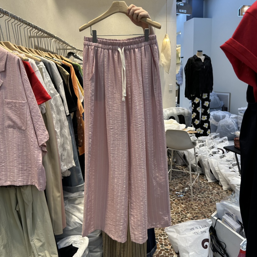 THE LINE-Q韓國直郵㊣女裝新品人氣推薦時尚熱賣25春夏休閑褲THE LINE-q休閑褲