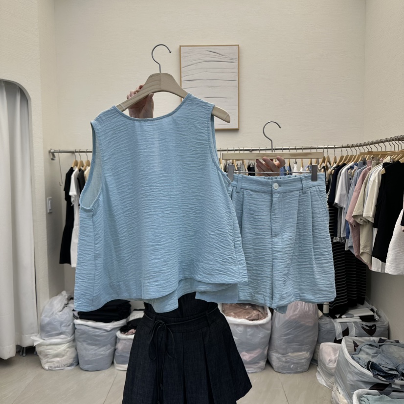 MILK TEA韓國㊣直郵東大門代購女裝新款休閑25春夏套裝兩件套RE:FRESH套裝圖色2