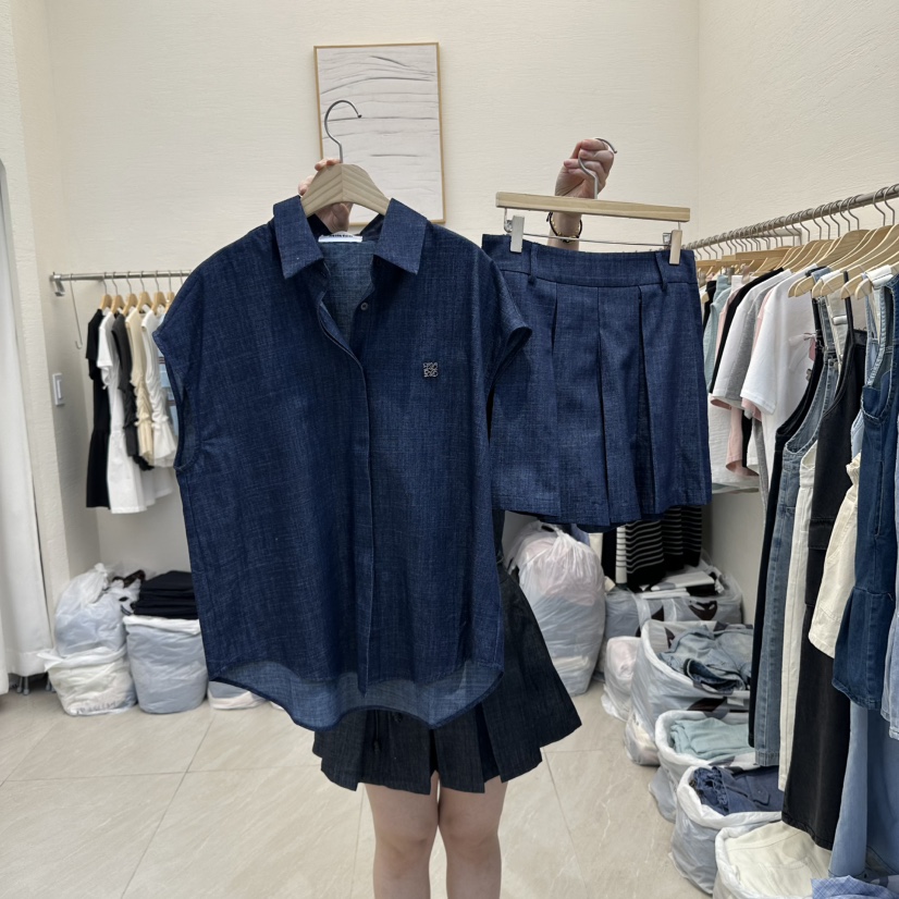 MILK TEA韓國直郵㊣東大門實拍女裝新款25春夏人氣套裝兩件套RE:FRESH套裝圖色2