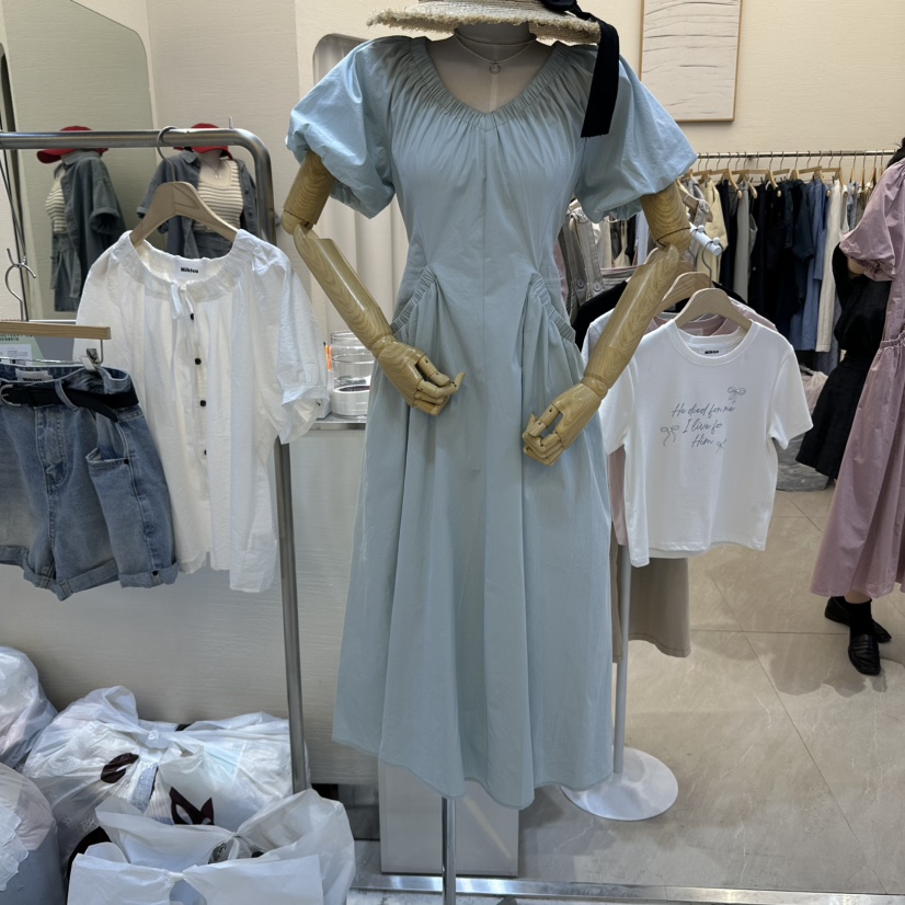 MILK TEA直郵韓國代購㊣女裝新款人氣熱賣25春夏時尚連衣裙RE:FRESH連衣裙圖色2