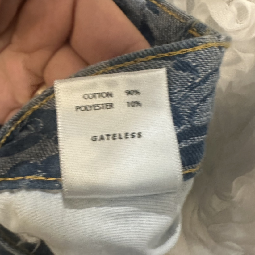GATELESS韓國直郵㊣女裝新品熱賣人氣時尚25春夏推薦牛仔褲GATELESS牛仔褲