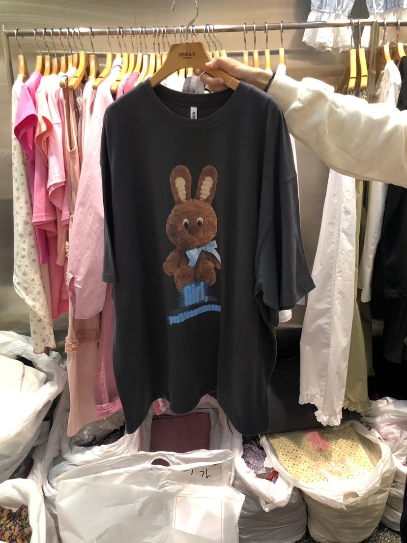 MENDL S韓國直郵㊣女裝新款休閑熱賣人氣推薦時尚25春夏T恤MENDL ST恤圖色2