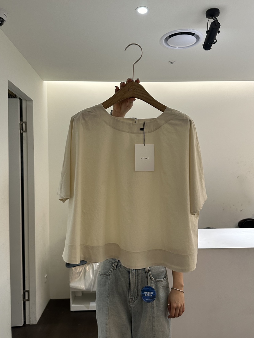 YOUR-P韓國㊣直郵東大門代購女裝新款25春夏休閑襯衫蕾絲衫YOUR-P襯衫/蕾絲衫圖色2