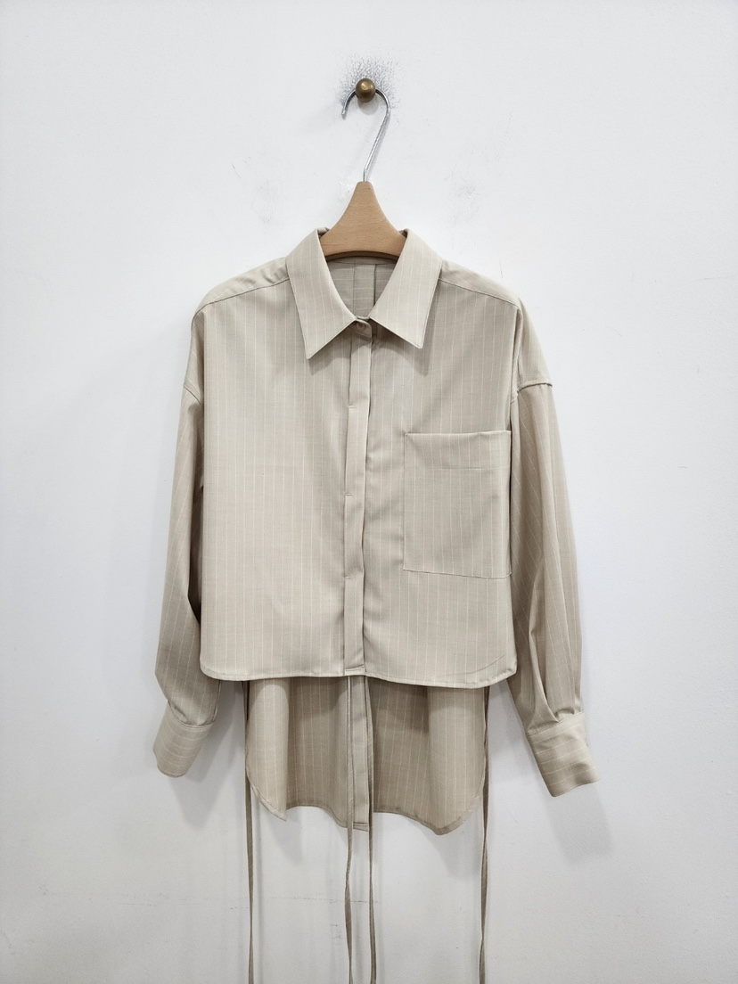 LE MIU直郵韓國代購㊣女裝新品人氣推薦25春夏時尚襯衫蕾絲衫LE MIU襯衫/蕾絲衫圖色2