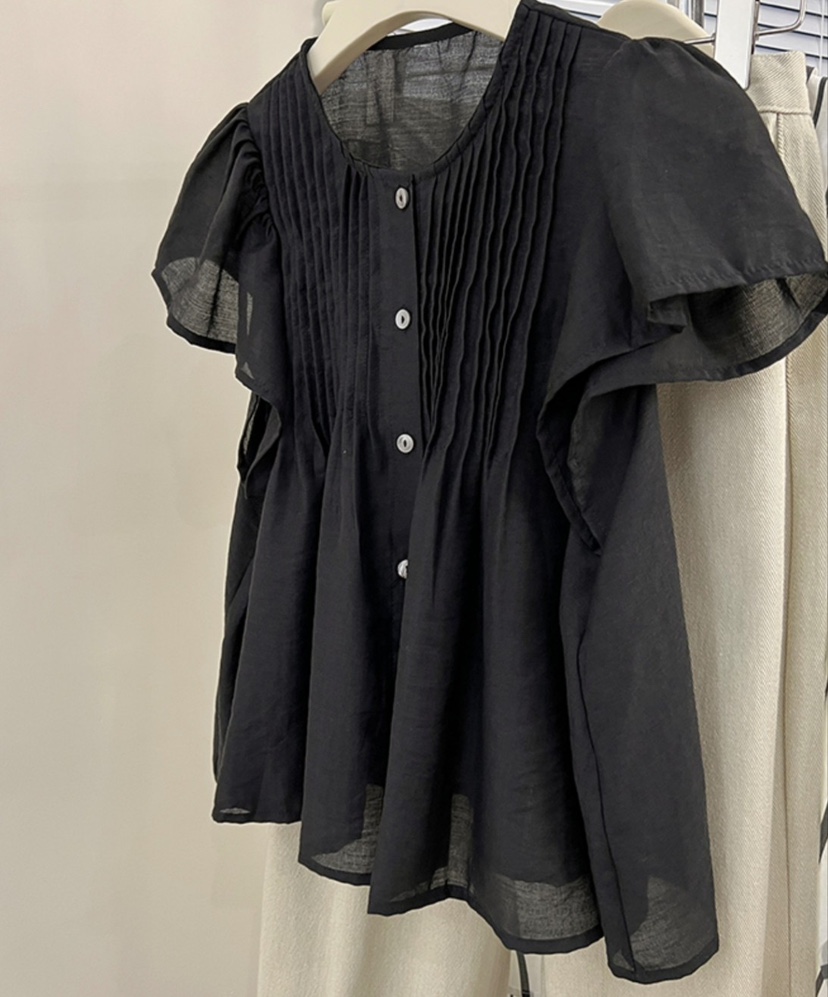 COMME TU VEUX-Q直郵韓國代購㊣女裝新款25春夏襯衫蕾絲衫COMME TU VEUX-Q襯衫/蕾絲衫圖色3