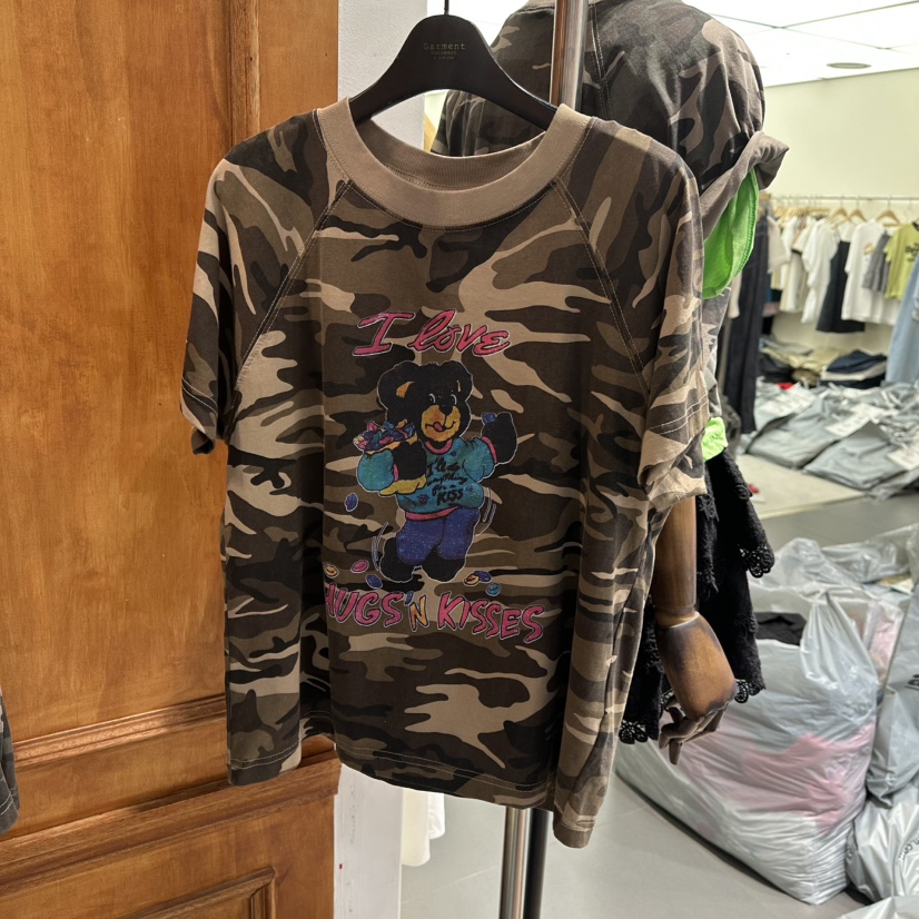 GARMENT-P直郵韓國代購㊣女裝新品熱賣時尚休閑推薦25春夏T恤GARMENTT恤圖色2