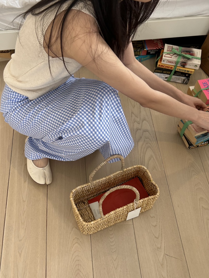 ME MO韓國直郵㊣東大門實拍女裝新品時尚熱賣休閑長裙格子ME MO長裙