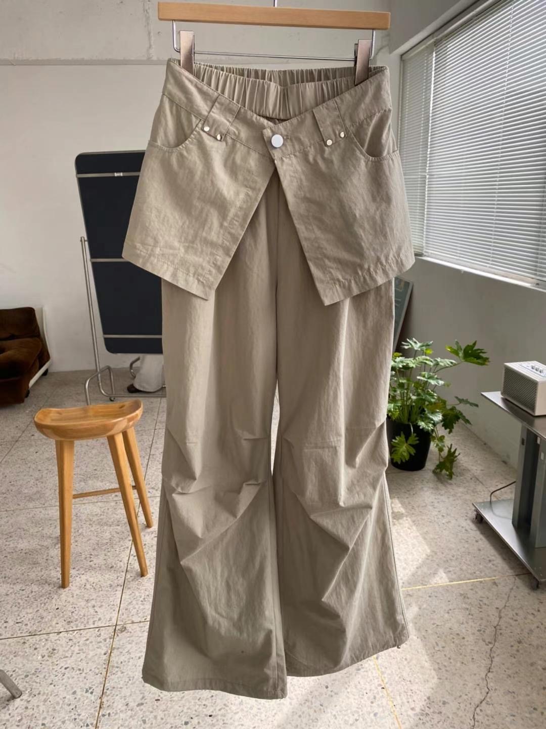 FLASH BACK直郵韓國代購㊣女裝新品25春夏時尚人氣熱賣裙褲NORMCORE裙褲圖色1