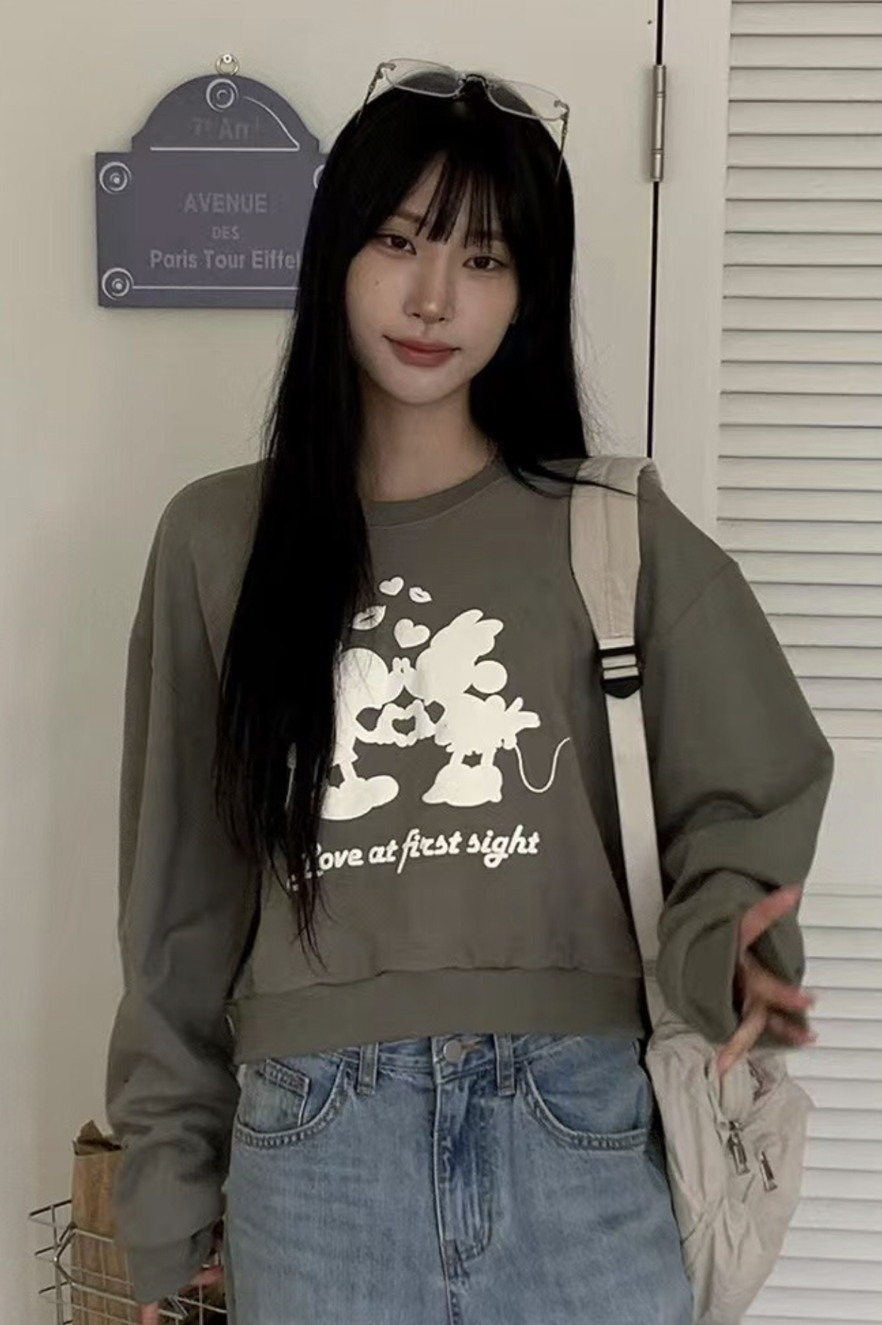 AMIABLE韓國直郵㊣東大門實拍女裝新品熱賣25春夏人氣時尚衛衣AMIABLE衛衣圖色3