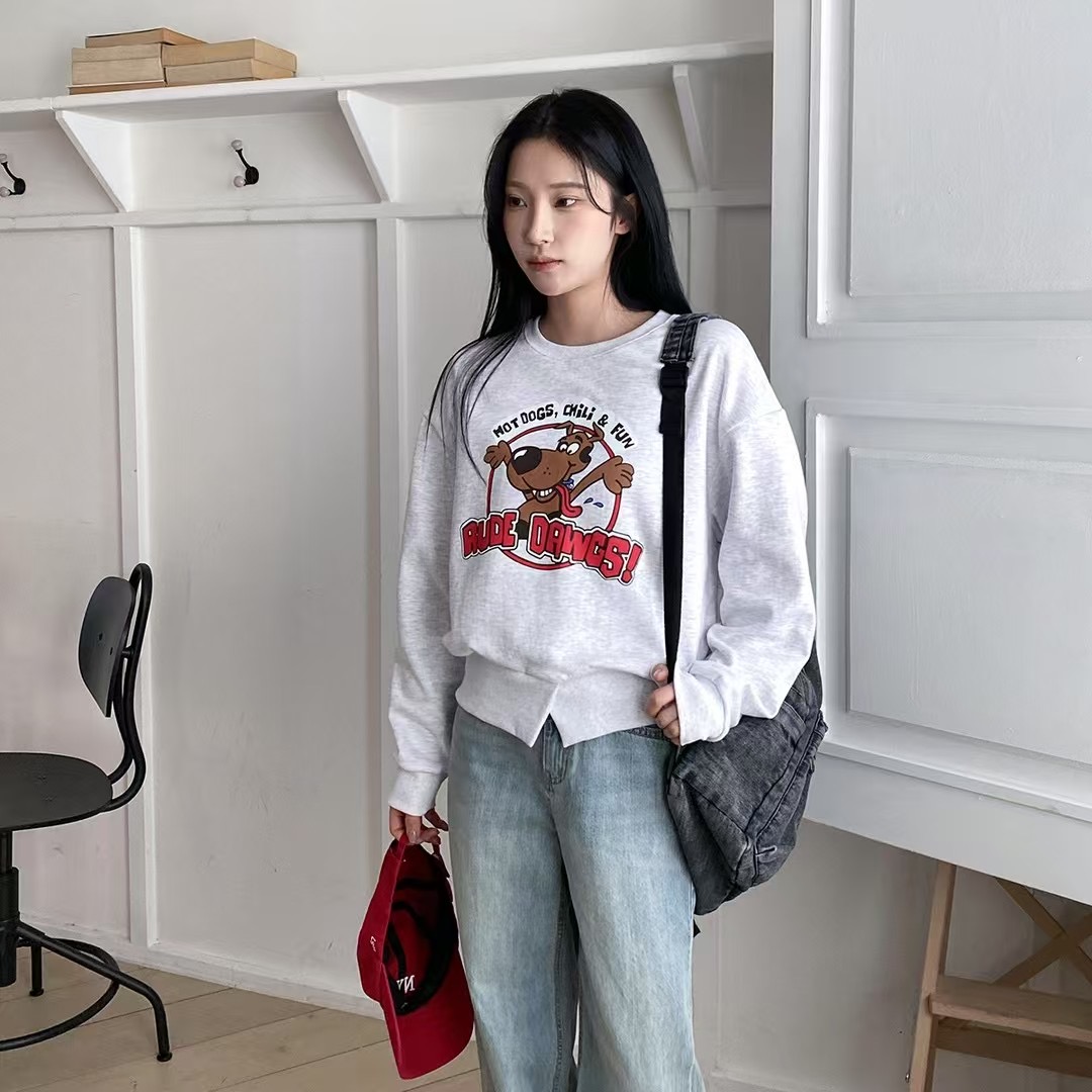AMIABLE韓國直郵㊣東大門實拍女裝新品推薦時尚熱賣休閑衛衣AMIABLE衛衣