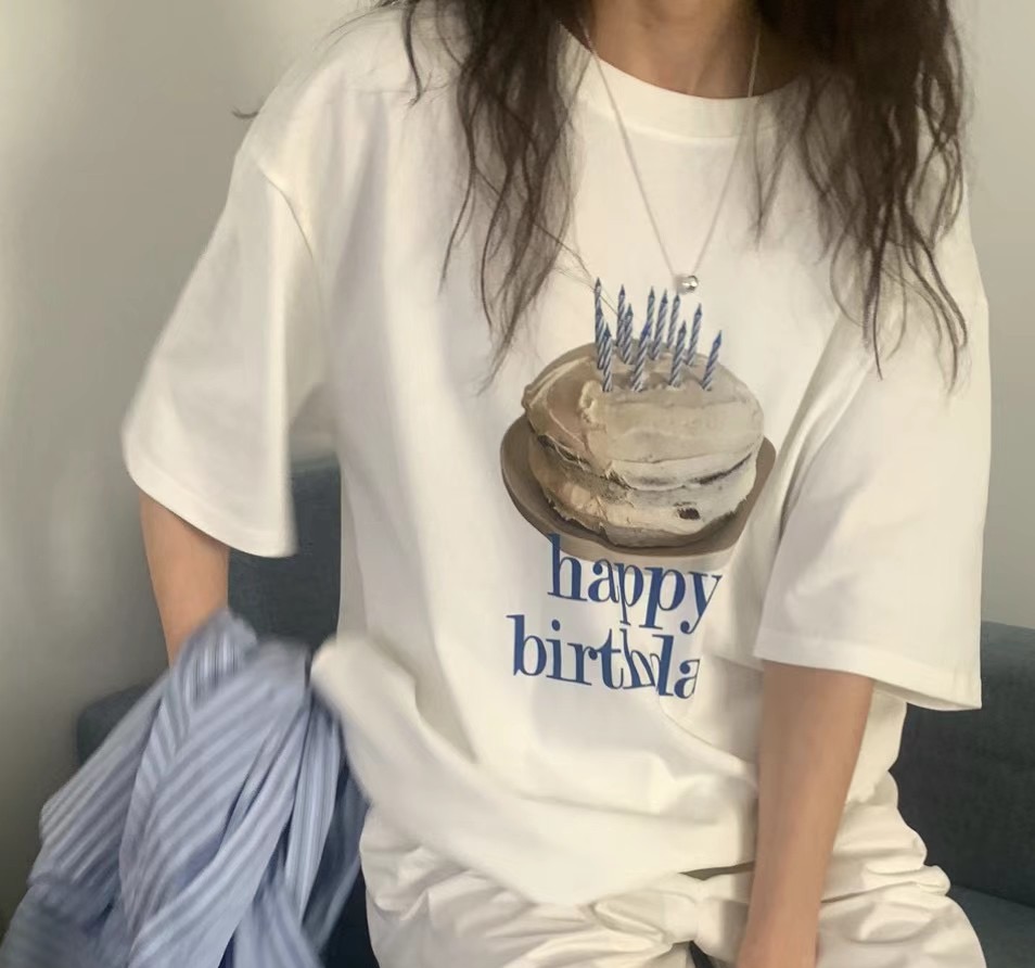BABER直郵韓國代購㊣女裝新款休閑熱賣推薦時尚25春夏人氣T恤BABERT恤圖色2