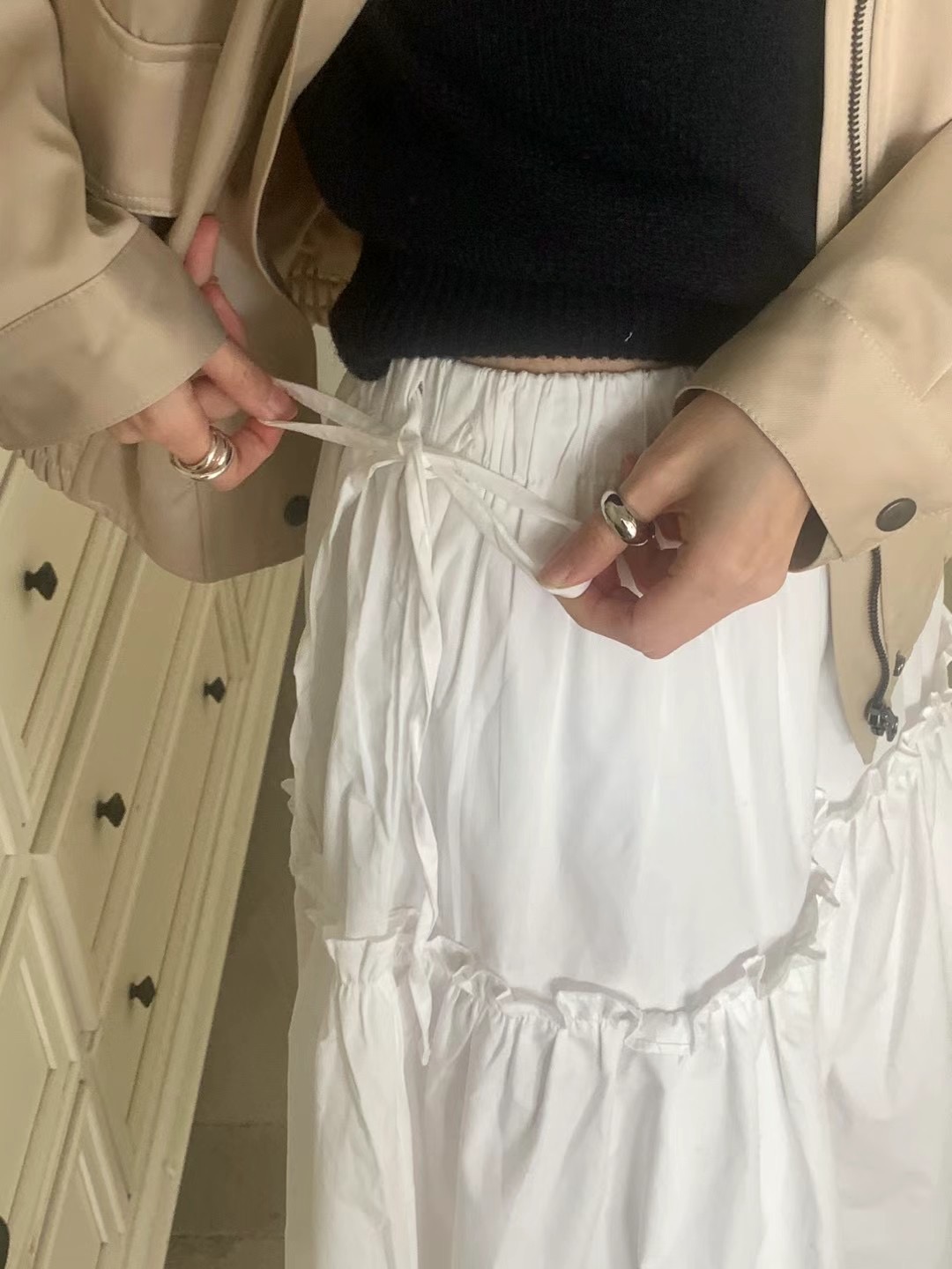 BABER直郵韓國代購㊣女裝新品休閑推薦時尚熱賣25春夏人氣長裙BABER長裙