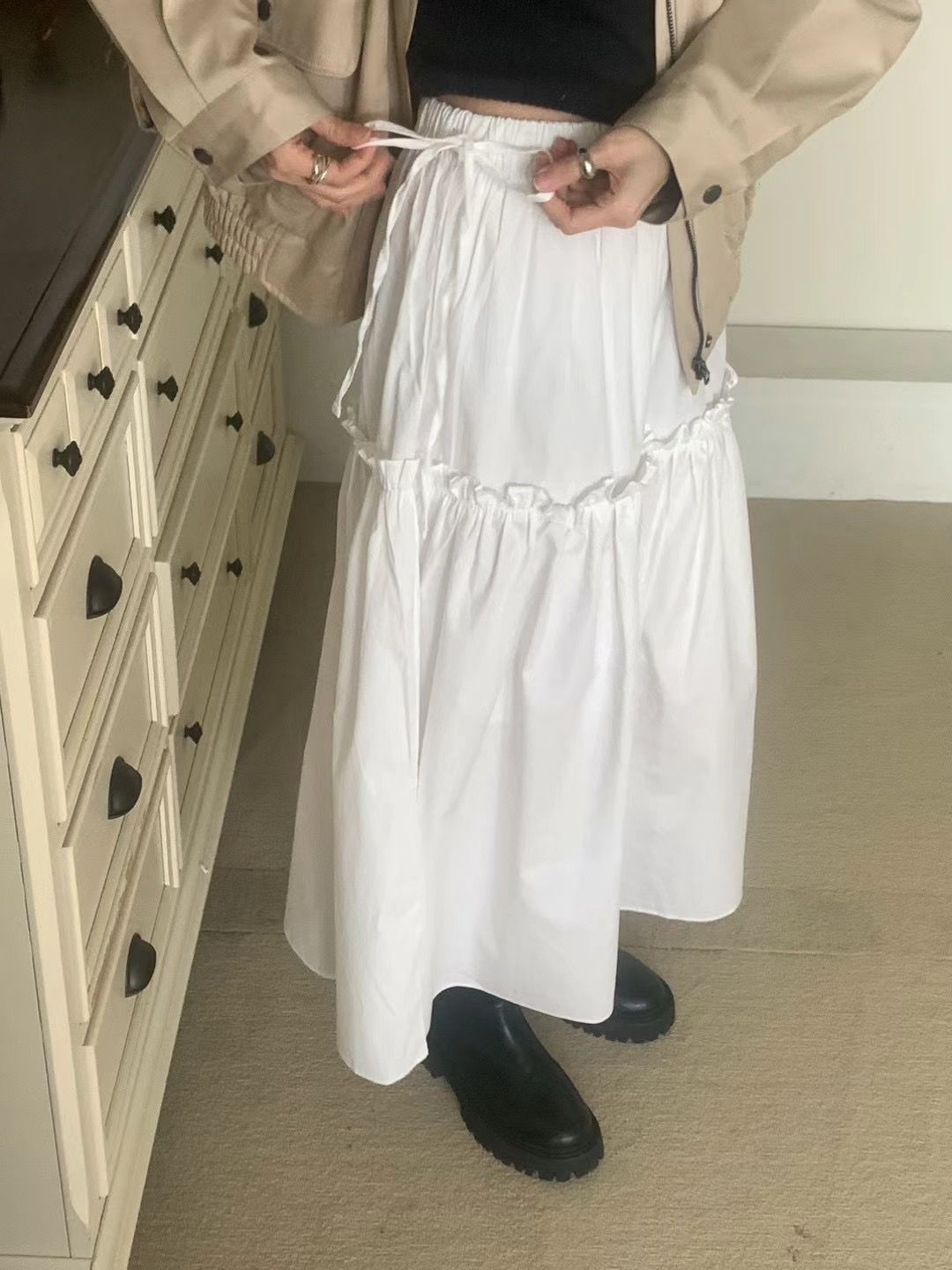 BABER直郵韓國代購㊣女裝新品休閑推薦時尚熱賣25春夏人氣長裙BABER長裙