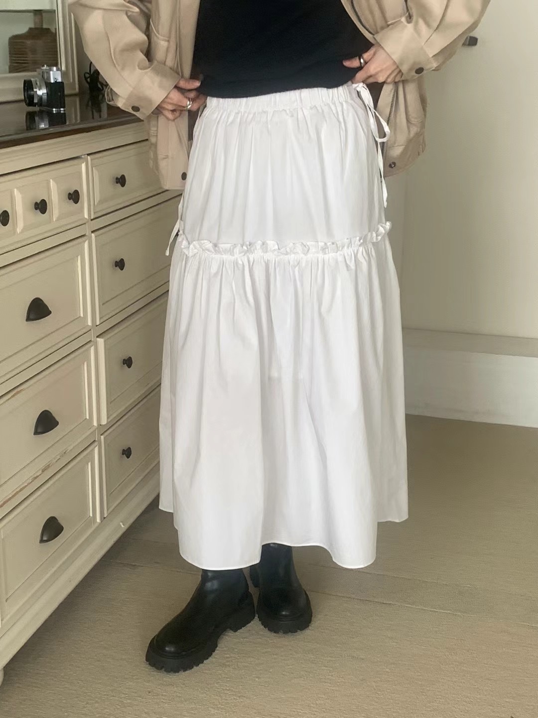 BABER直郵韓國代購㊣女裝新品休閑推薦時尚熱賣25春夏人氣長裙BABER長裙