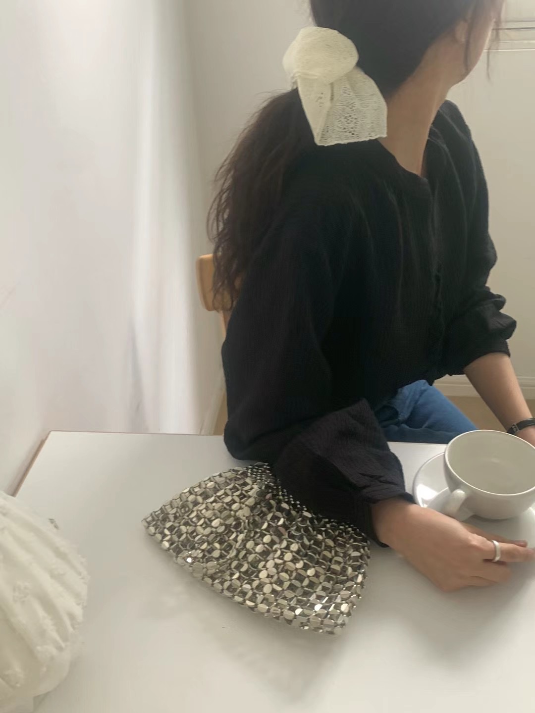 BABER韓國㊣直郵東大門代購女裝新品人氣休閑熱賣襯衫蕾絲衫BABER襯衫/蕾絲衫