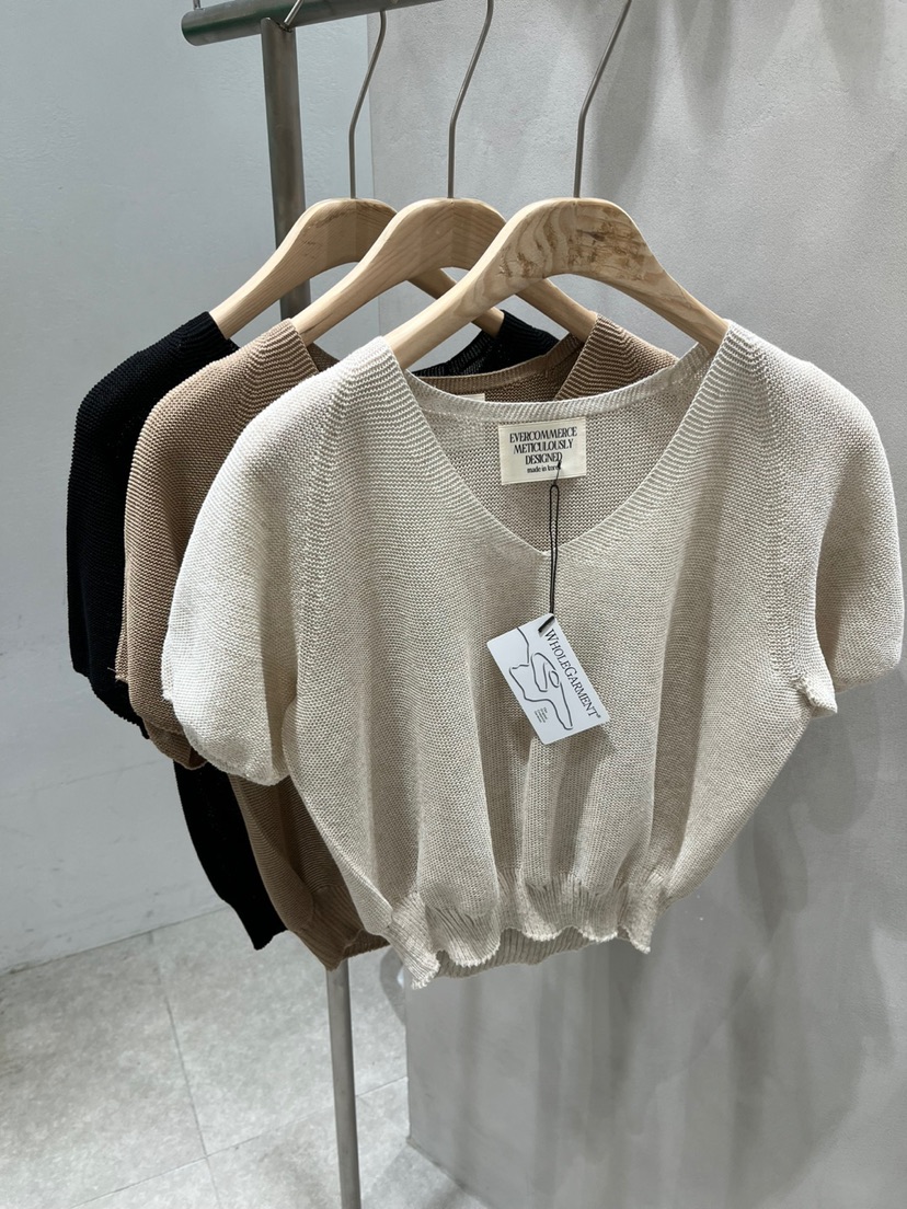 EVERCOMMERCE METICULOUSLY DESIGNED直郵韓國代購㊣女裝新品25春夏針織衫EVERCOMMERCE METICULOUSLY DESIGNED針織衫