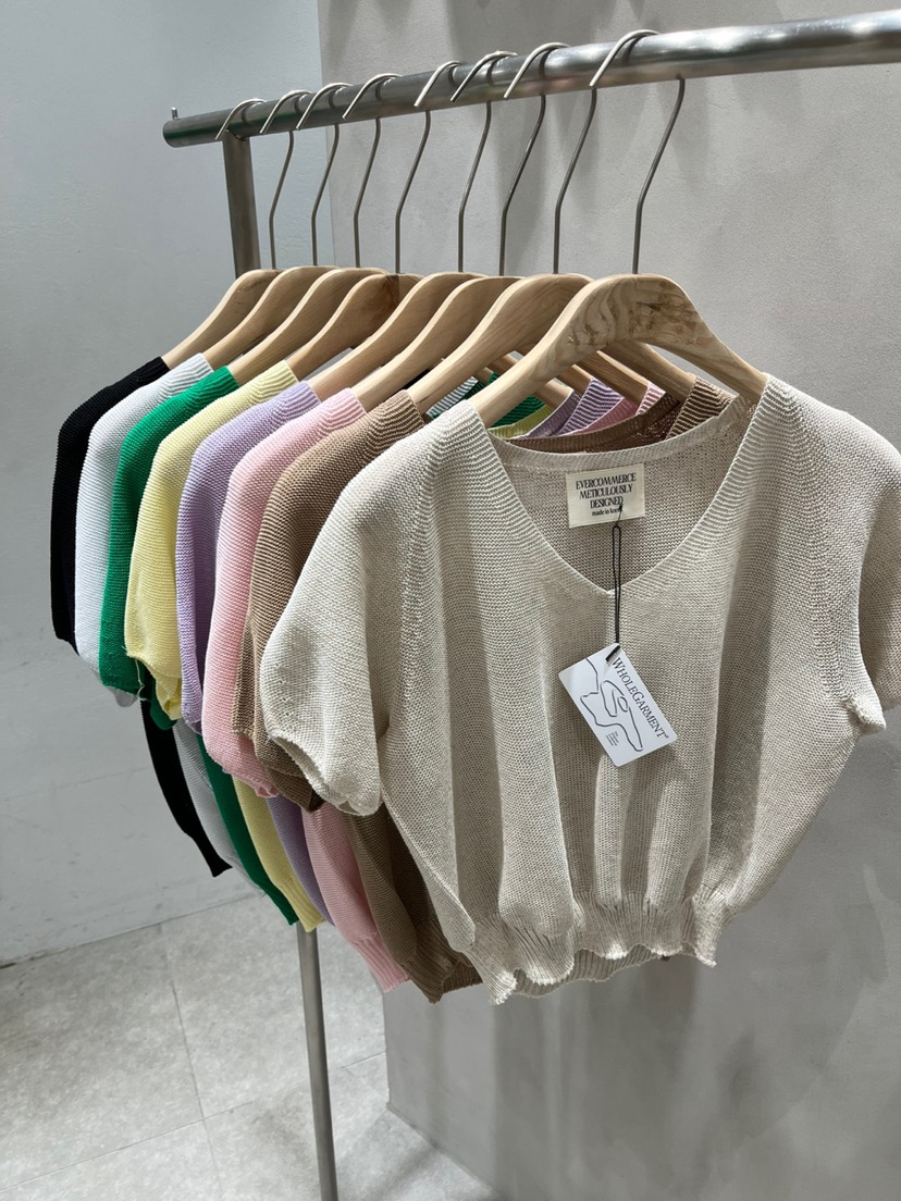 EVERCOMMERCE METICULOUSLY DESIGNED直郵韓國代購㊣女裝新品25春夏針織衫EVERCOMMERCE METICULOUSLY DESIGNED針織衫
