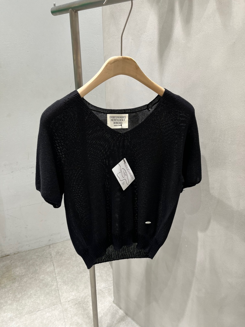 EVERCOMMERCE METICULOUSLY DESIGNED直郵韓國代購㊣女裝新品25春夏針織衫EVERCOMMERCE METICULOUSLY DESIGNED針織衫圖色7