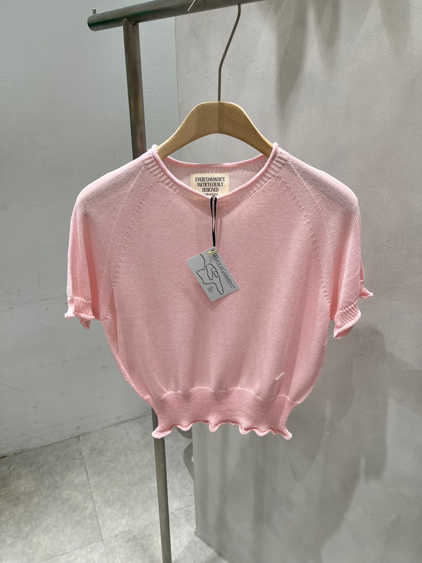 EVERCOMMERCE METICULOUSLY DESIGNED韓國直郵㊣東大門實拍女裝新款熱賣針織衫亞麻EVERCOMMERCE METICULOUSLY DESIGNED針織衫圖色3