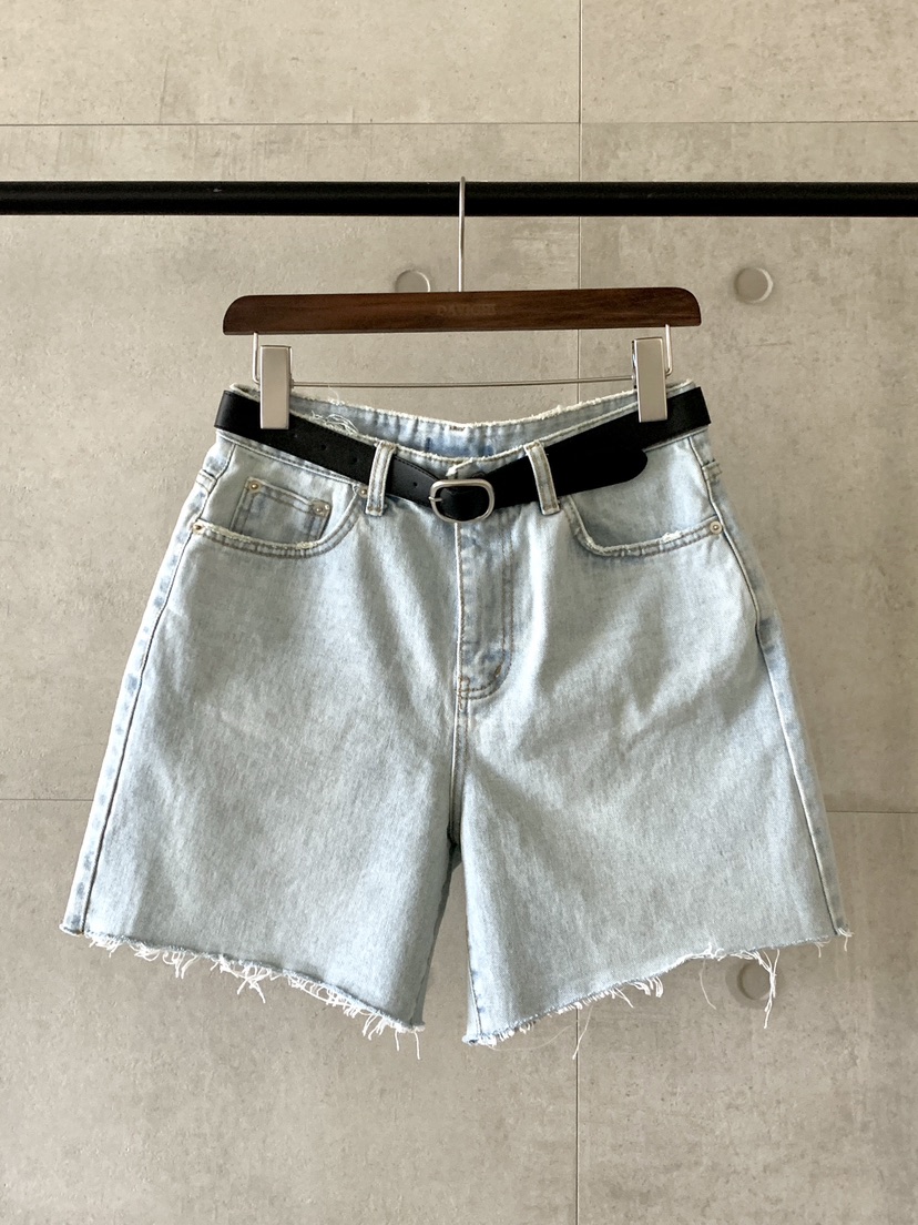 DAVICHI韓國㊣直郵東大門代購女裝新品25春夏短褲含隨機腰帶DAVICHI短褲圖色1