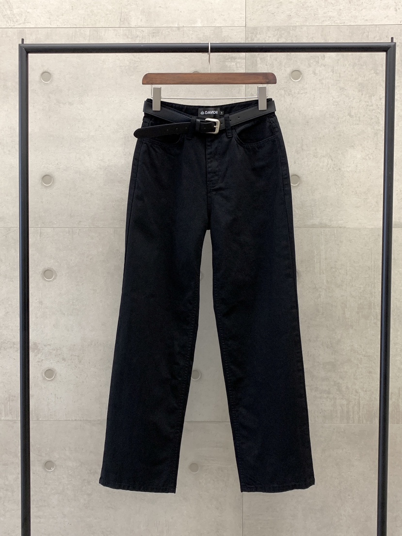 DAVICHI韓國直郵㊣女裝新品25春夏時尚推薦牛仔褲含隨機腰帶DAVICHI牛仔褲圖色3