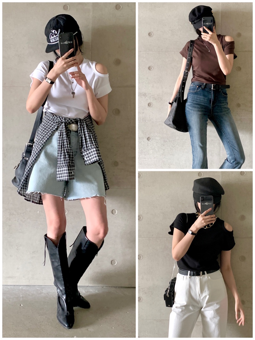 DAVICHI韓國㊣直郵東大門代購女裝新款時尚推薦熱賣休閑T恤DAVICHIT恤