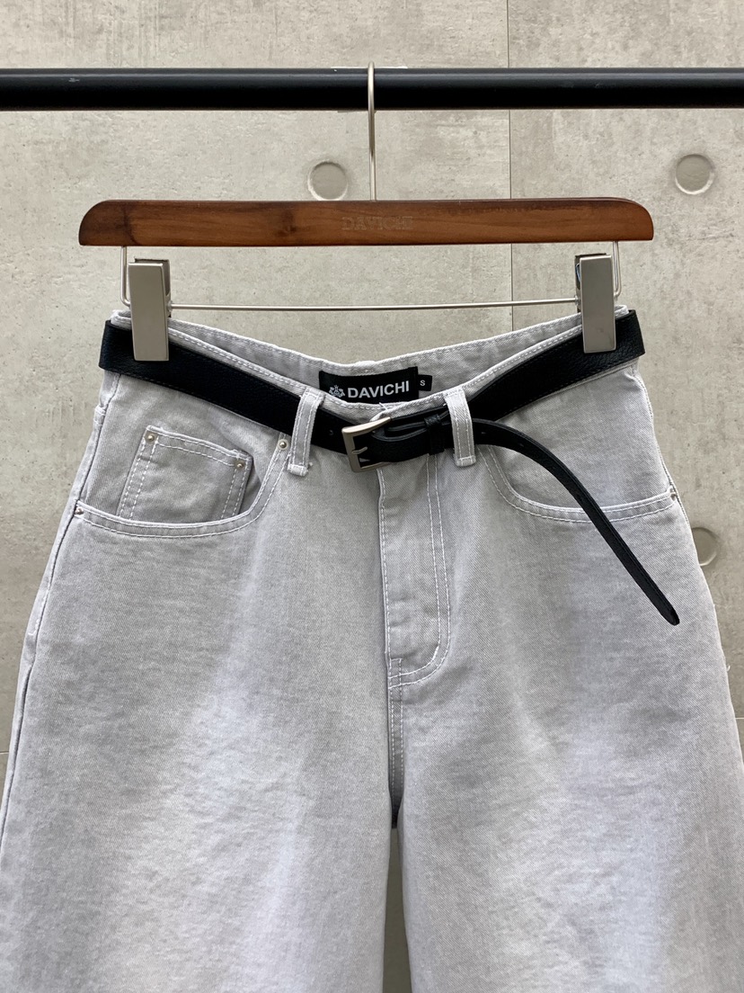 DAVICHI直郵韓國代購㊣女裝新品25春夏時尚牛仔褲含隨機腰帶DAVICHI牛仔褲