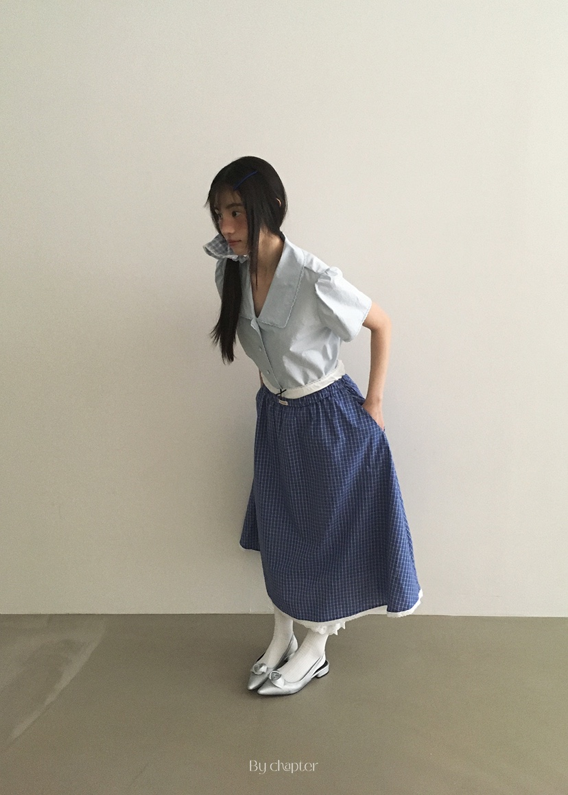BY CHAPTER韓國㊣直郵東大門代購女裝新品人氣推薦襯衫蕾絲衫Chapter襯衫/蕾絲衫