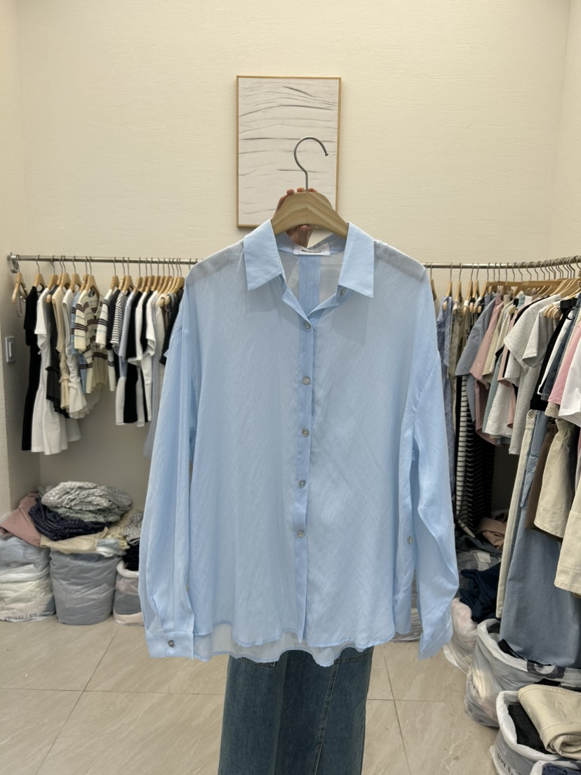 MILK TEA韓國直郵㊣東大門實拍女裝新品25春夏熱賣襯衫蕾絲衫RE:FRESH襯衫/蕾絲衫圖色3