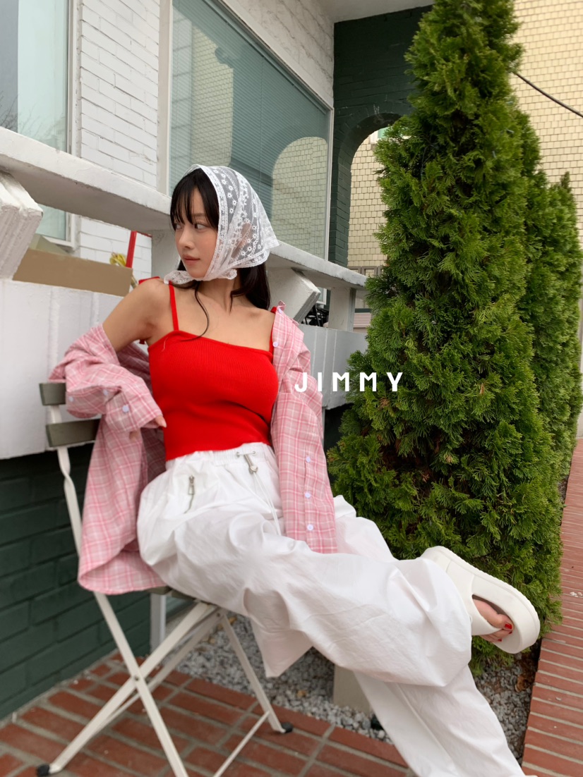 JIMMY韓國直郵㊣女裝新品熱賣25春夏推薦時尚人氣休閑吊帶背心JIMMY/REMAKE吊帶/背心