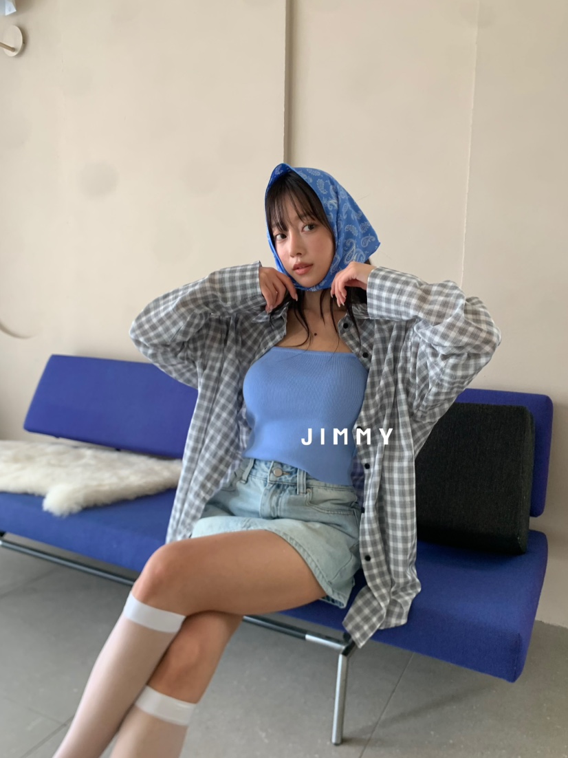 JIMMY韓國直郵㊣女裝新品熱賣25春夏推薦時尚人氣休閑吊帶背心JIMMY/REMAKE吊帶/背心