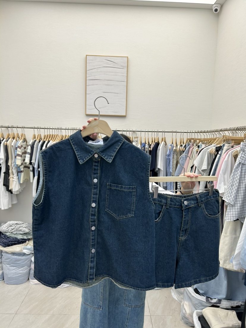 MILK TEA韓國直郵㊣東大門實拍女裝新品休閑25春夏套裝套裝RE:FRESH套裝圖色3