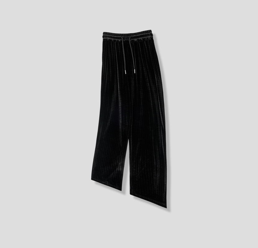 N.BLACKSTORE韓國㊣直郵東大門代購女裝新款熱賣休閑褲天鵝絨直筒N.BLACKSTORE休閑褲