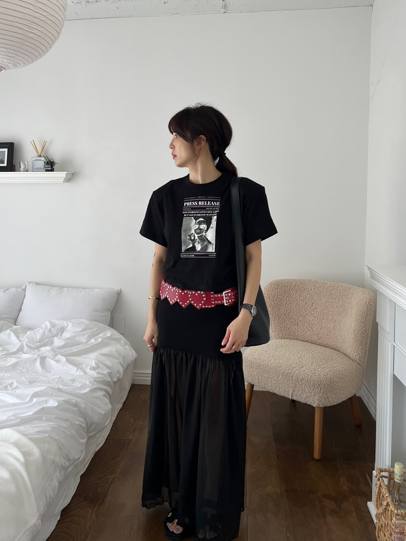 SOLAR韓國直郵㊣女裝新品25春夏時尚人氣推薦休閑熱賣長裙SOLAR長裙