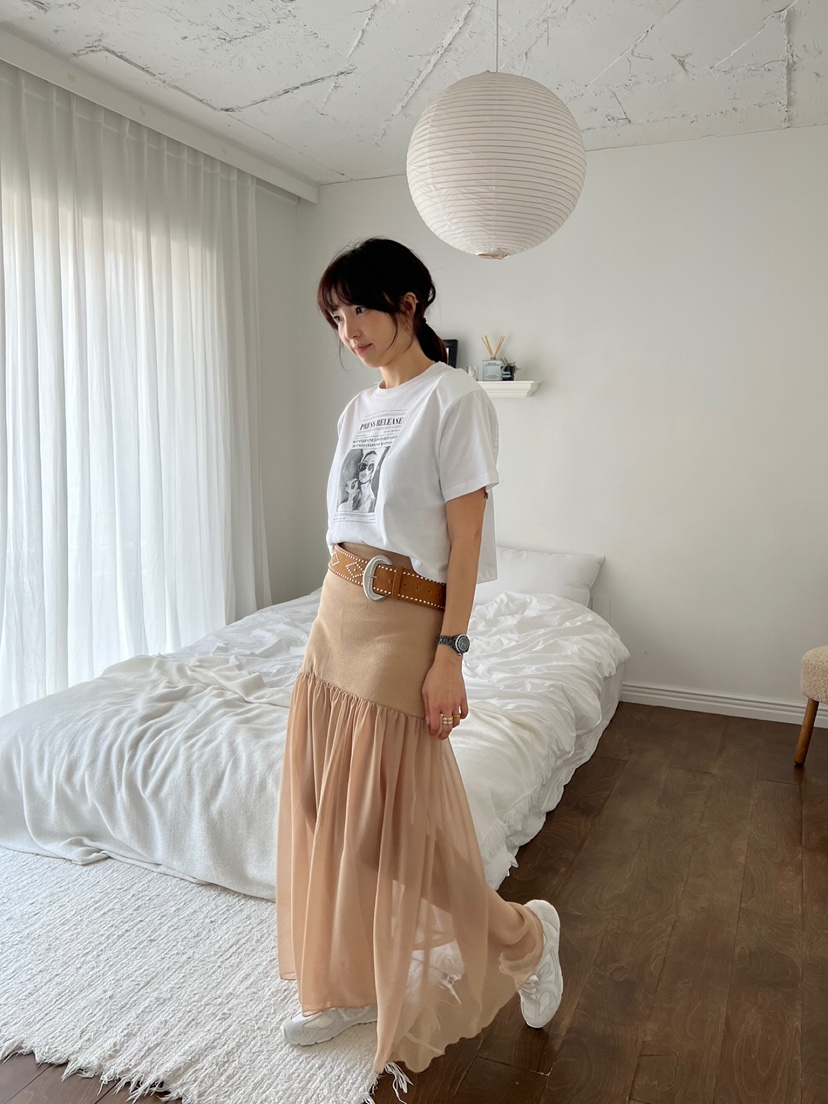 SOLAR韓國直郵㊣女裝新品25春夏時尚人氣推薦休閑熱賣長裙SOLAR長裙