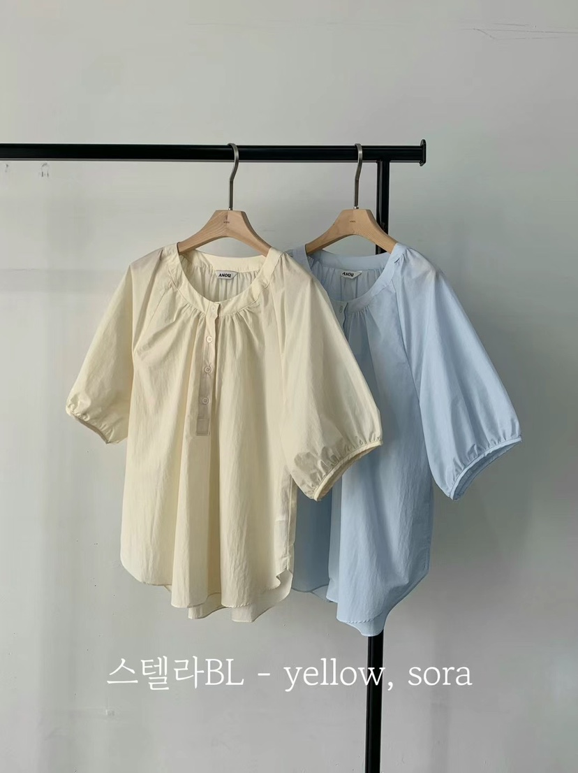 ANOU韓國直郵㊣東大門實拍女裝新款休閑熱賣時尚襯衫蕾絲衫ANOU襯衫/蕾絲衫