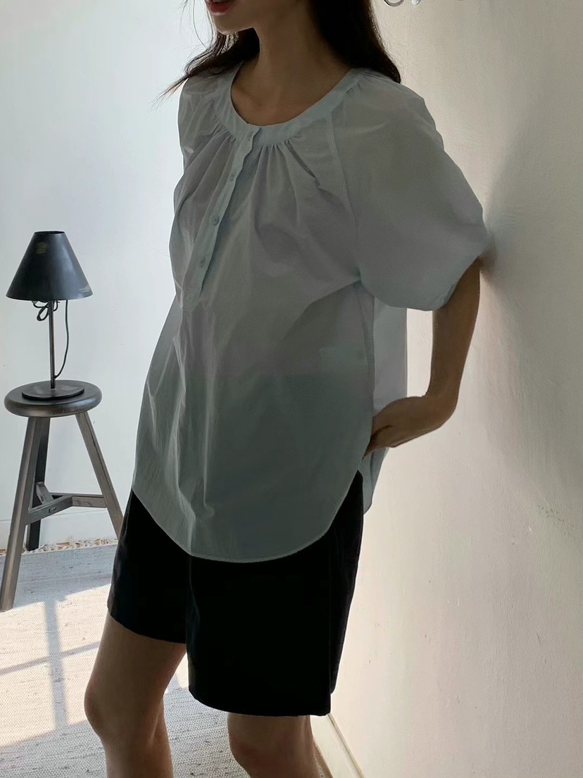 ANOU韓國直郵㊣東大門實拍女裝新款休閑熱賣時尚襯衫蕾絲衫ANOU襯衫/蕾絲衫